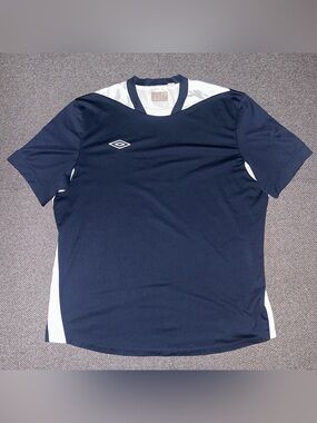 Umbro Navy and White Men’s Athletic Jersey